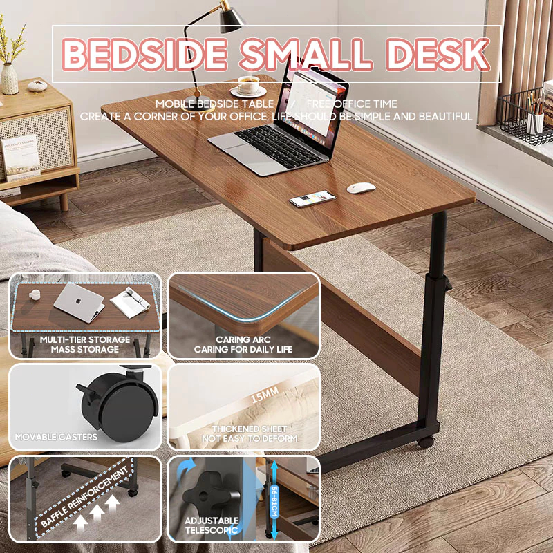 Adjustable table Portable Standing Computer Laptop Table Movable Study ...
