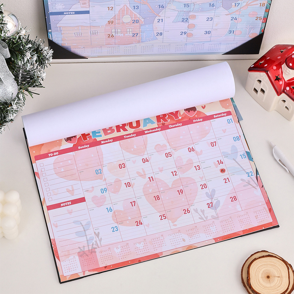 2025 Holiday Surprise Colorful Wall Calendar PVC Transparent Waterproof ...