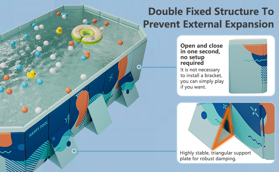 Family Foldable Swimming Pool non-inflatable swimming pool for kids ...