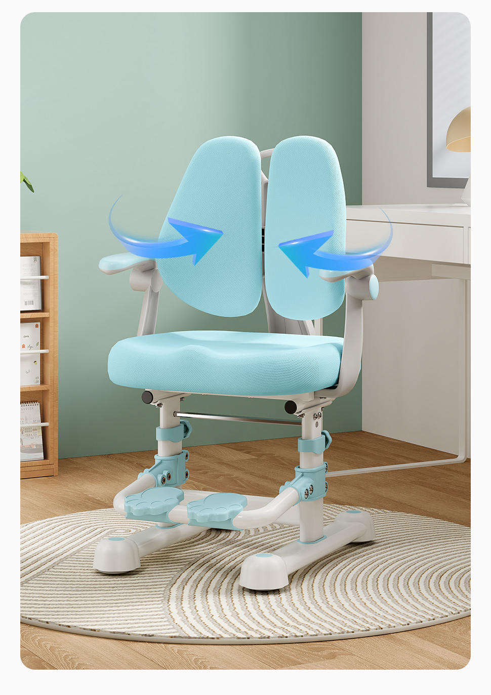 SWEEKIDS ST390 Children's study desks and chairs Set Extendable table ...