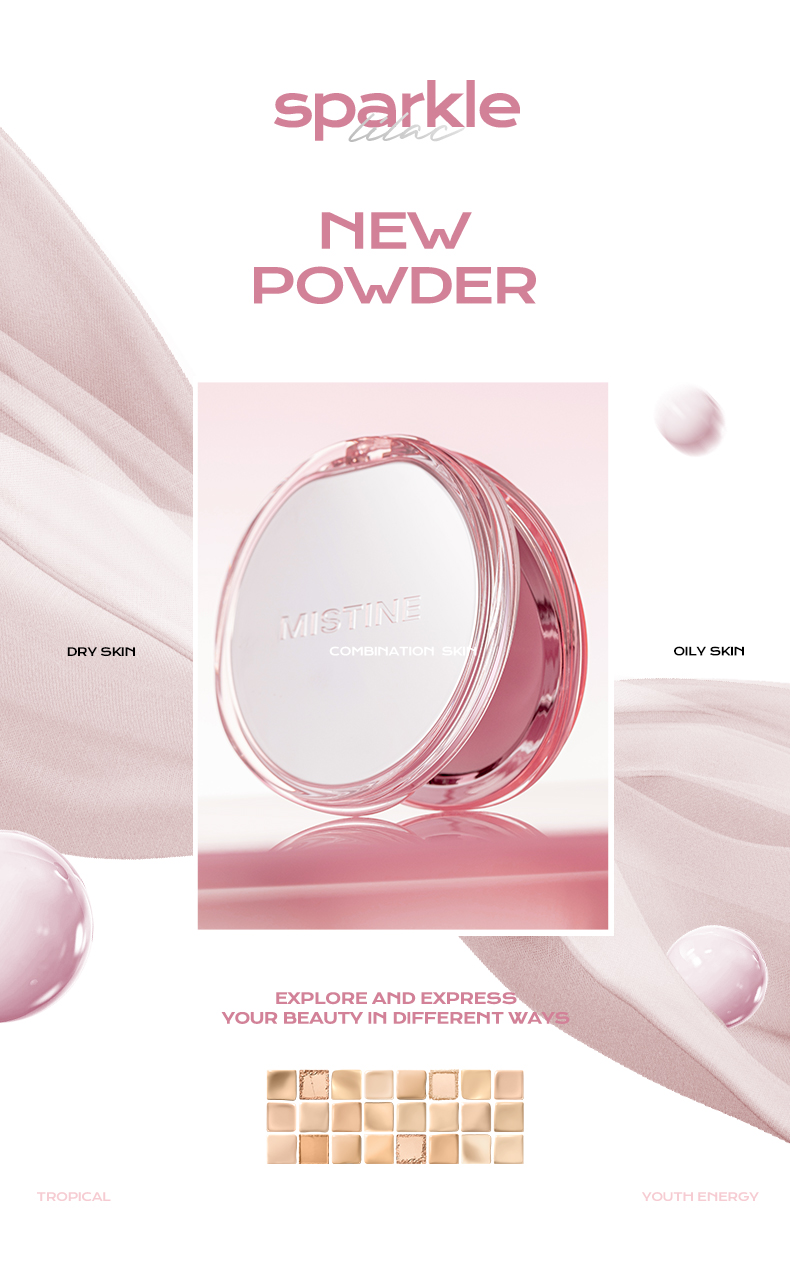 MISTINE 4K Compact Powder Makeup Setting Powder 9g Oil Control ...