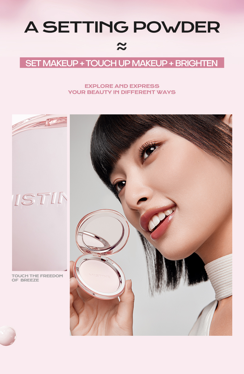 MISTINE 4K Compact Powder Makeup Setting Powder 9g Oil Control ...