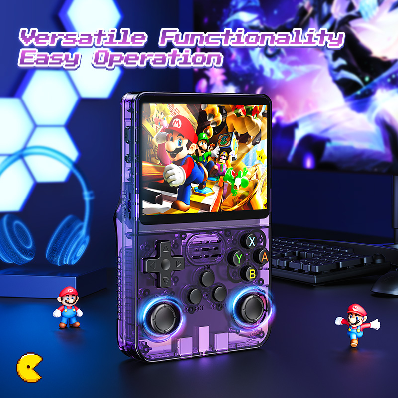 Kiumo R36S Retro Handheld Video Game Console Linux System 3.5 Inch IPS ...