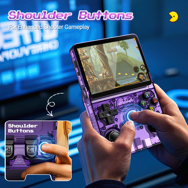 Kiumo R36S Retro Handheld Video Game Console Linux System 3.5 Inch IPS ...