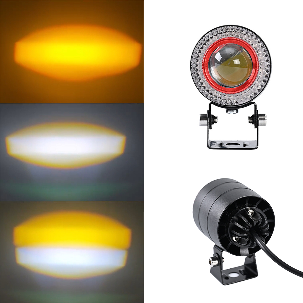 Car Modification Front Fog Light Super Bright Aperture Angel Eye Light ...