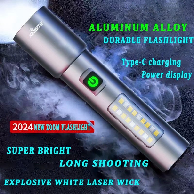 Acciaiie Flashlight Rechargeable Waterproof Original Super Bright Zoom ...