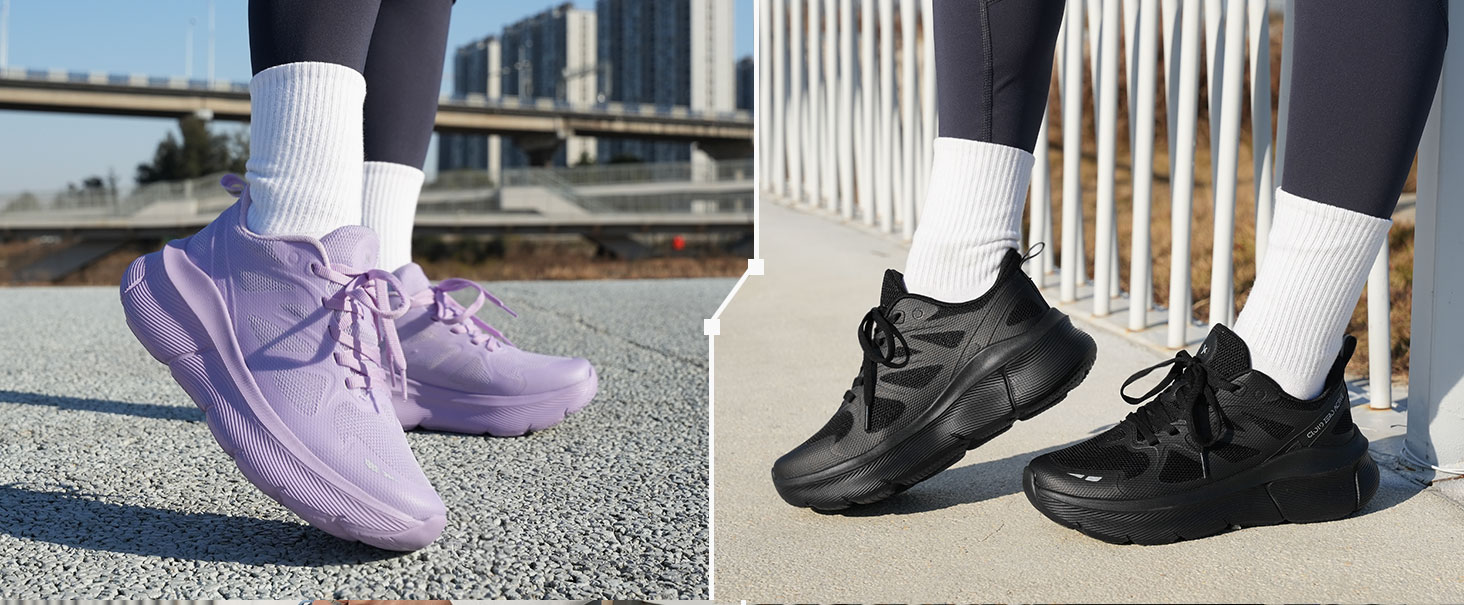 knit walking shoes