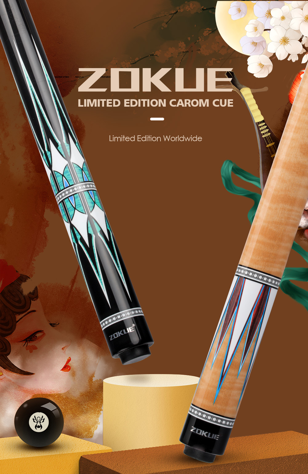 FC KIMCHI Tip 2ea+Case Billiards 10layer M Q Carom 3 Cusion Expert Player