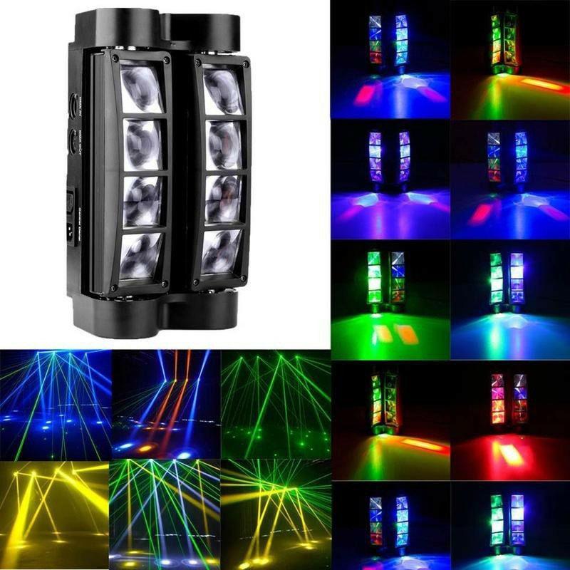 JC LED Mini 8*3W Spider Lights Laser Beam Shaking Head Eight Eyes ...