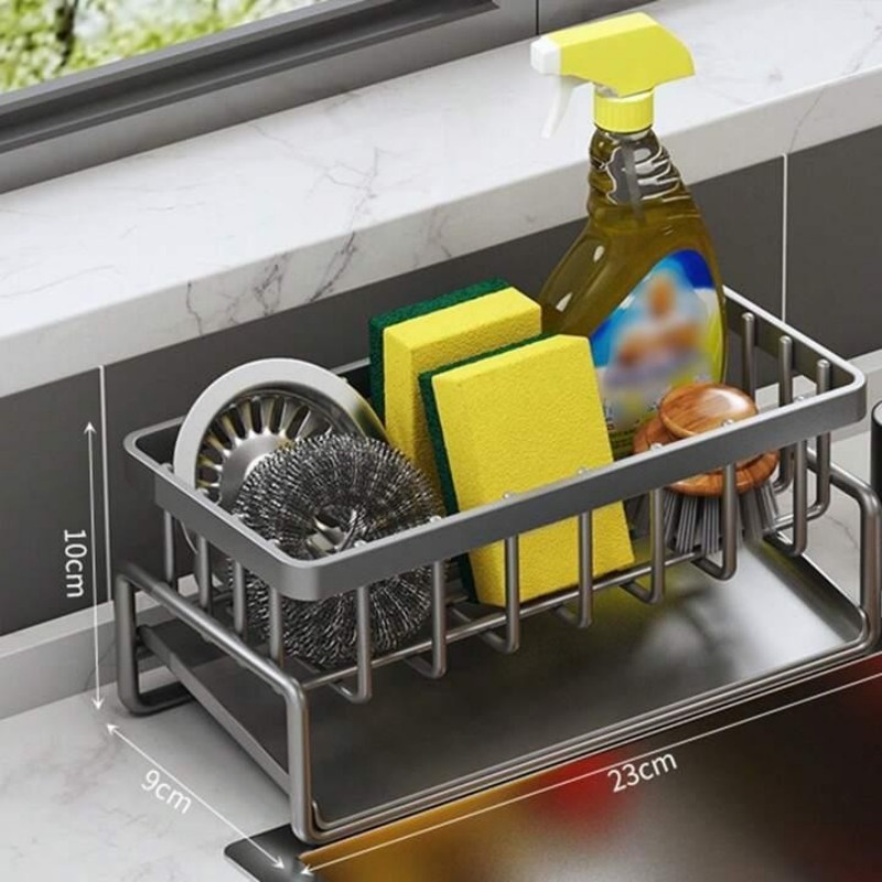 Sponge Holder with Towel Bar - Ideal Kitchen and Bathroom Sink ...