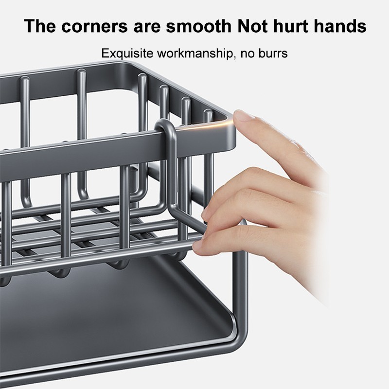 Sponge Holder with Towel Bar - Ideal Kitchen and Bathroom Sink ...