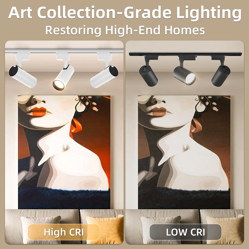 Dimmable LED Track Light 3 Colors with Remote Spot Light Ceiling Light ...