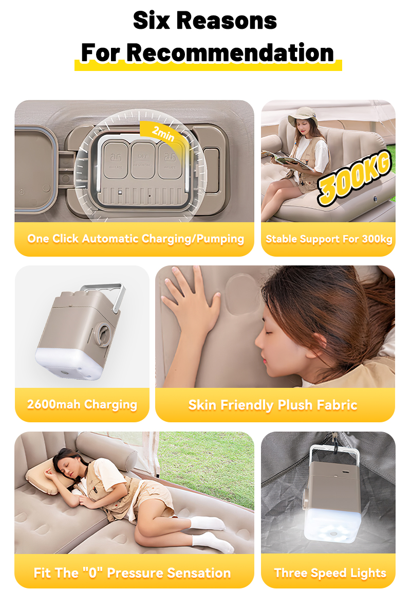 MODOFO Folding Inflatable Sofa Bed Outdoor Camping Double Or Single ...