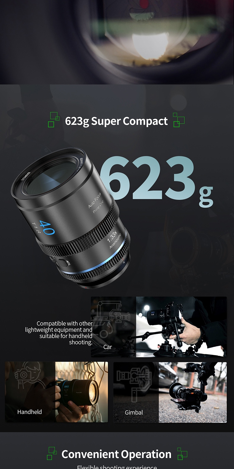 35mm Anamorphic Sirui Anamorphic Lens Still Photography Sirui