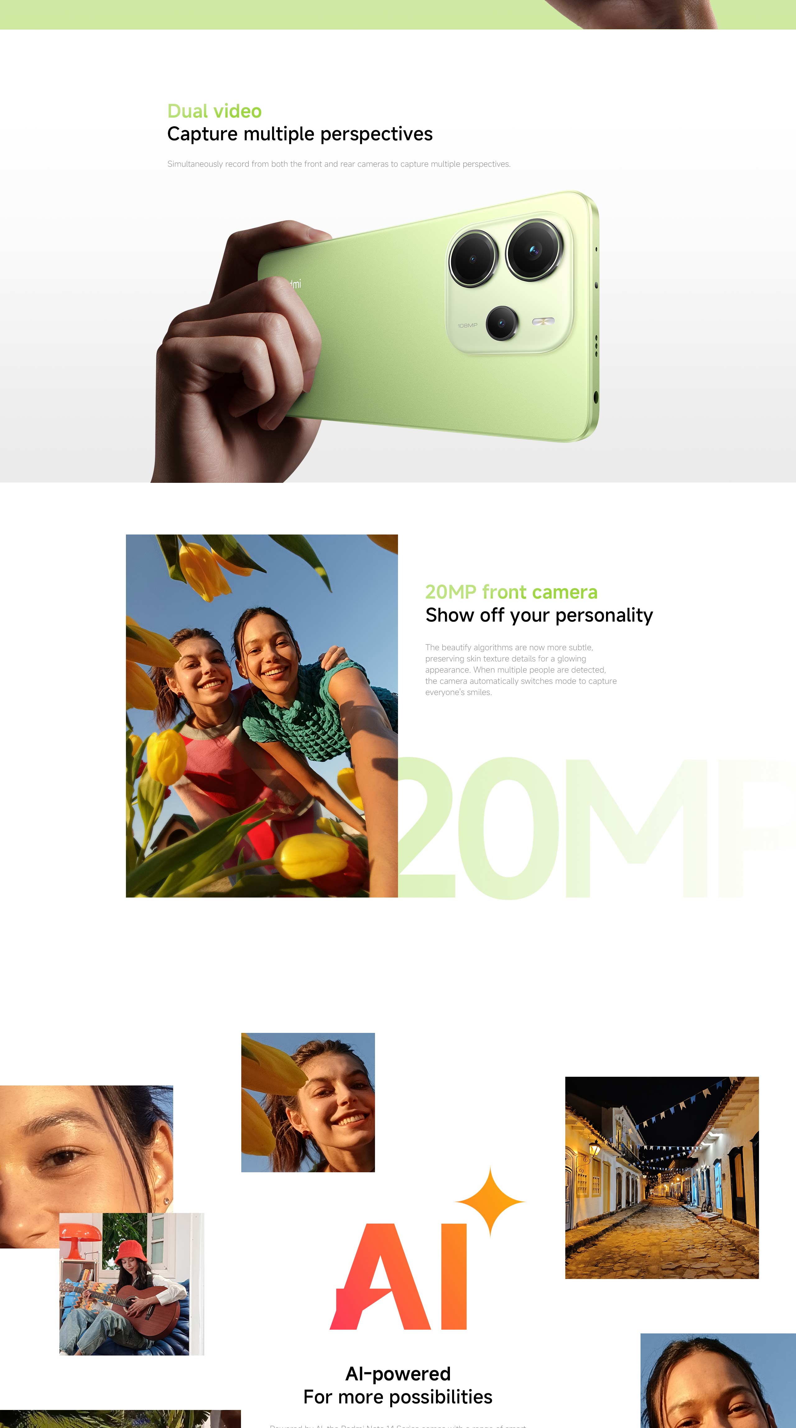 Redmi Note 14 6+128GB |108MP AI camera| 5500mAh+33W charge| MTK G99 ...