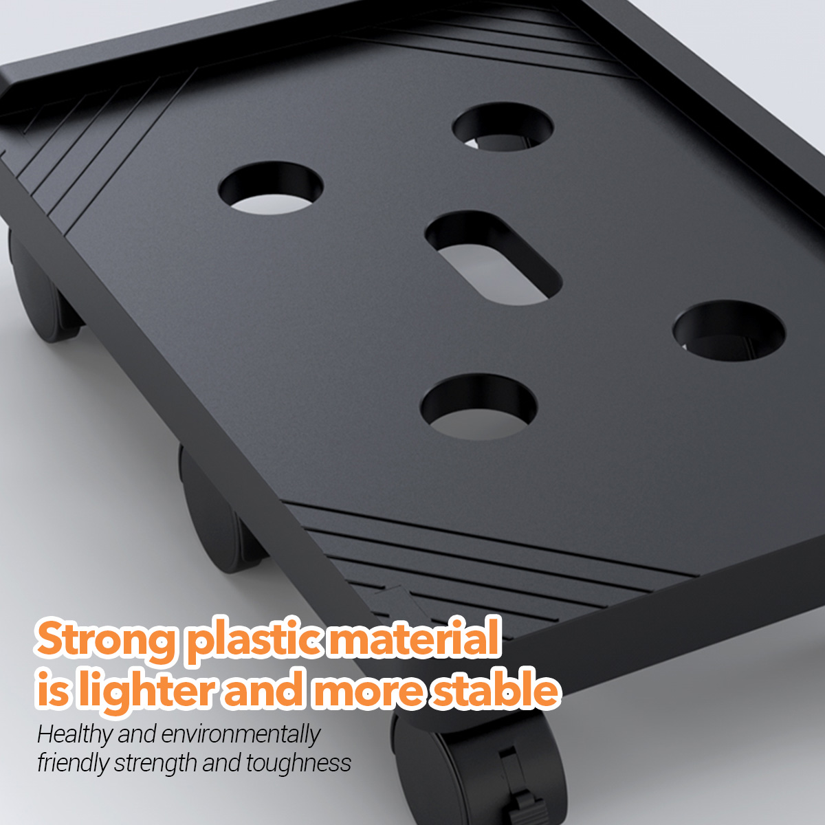 3 Layers CPU Stand Heavy Duty Holder Storage Base Rack Mobile Desktop ...