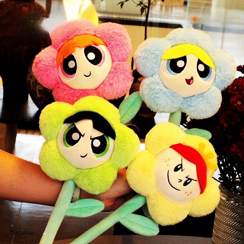 Powerpuff Girls Angel Style Plush Pendant Cute Little Doll Raincoat ...