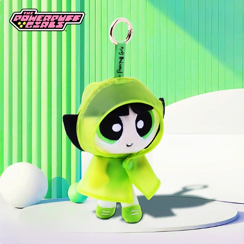 Powerpuff Girls Angel Style Plush Pendant Cute Little Doll Raincoat ...