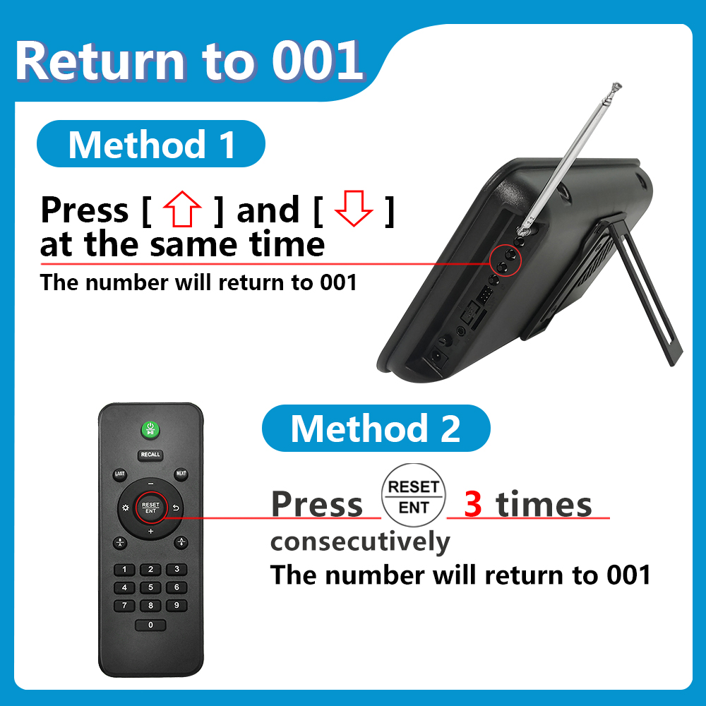 Queue Wireless Calling System for Restaurant Hospital Kitchen Call ...