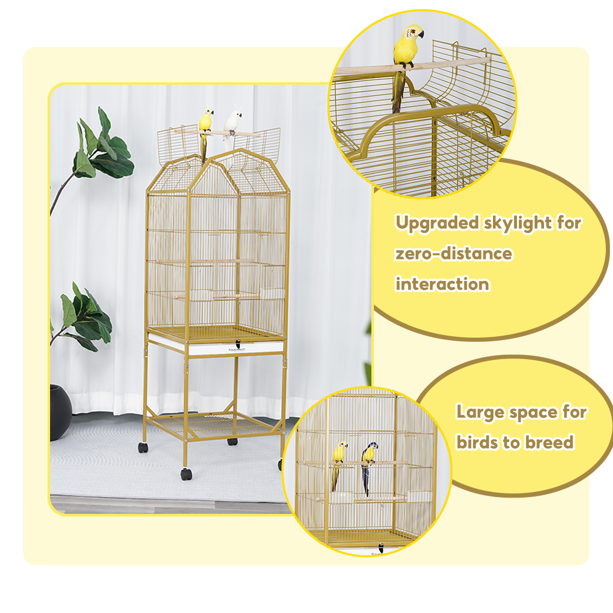 Stunning Parrot Cages With Extra Space For Wings image