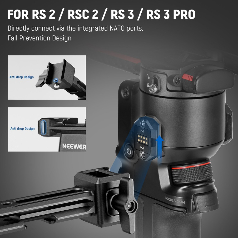 Piastra A Sgancio Rapido Per DJI Ronin RS 2/RS 3/RS 3 Pro/RSC 2 - Compatibile Arca-Swiss, In Lega Di Alluminio, 21g - 4