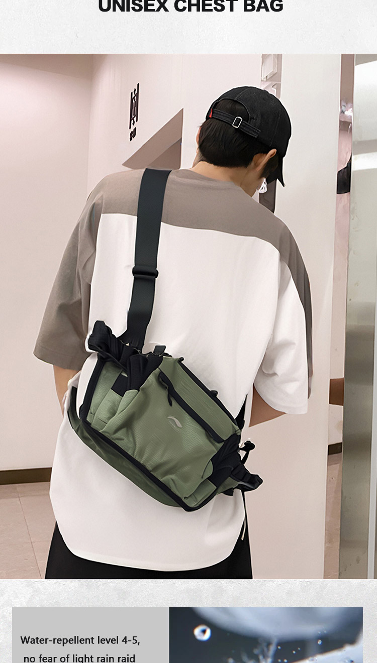 Unisex Chest Bag One Shoulder 2026.LI-NING Unisex Chest Bag Professional Sports ABDV011 Legit Official ...