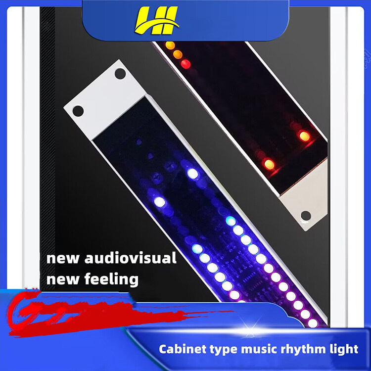 1U Double Row Audio Cabinet Music Rhythm Level Indicator Light 120 LED ...