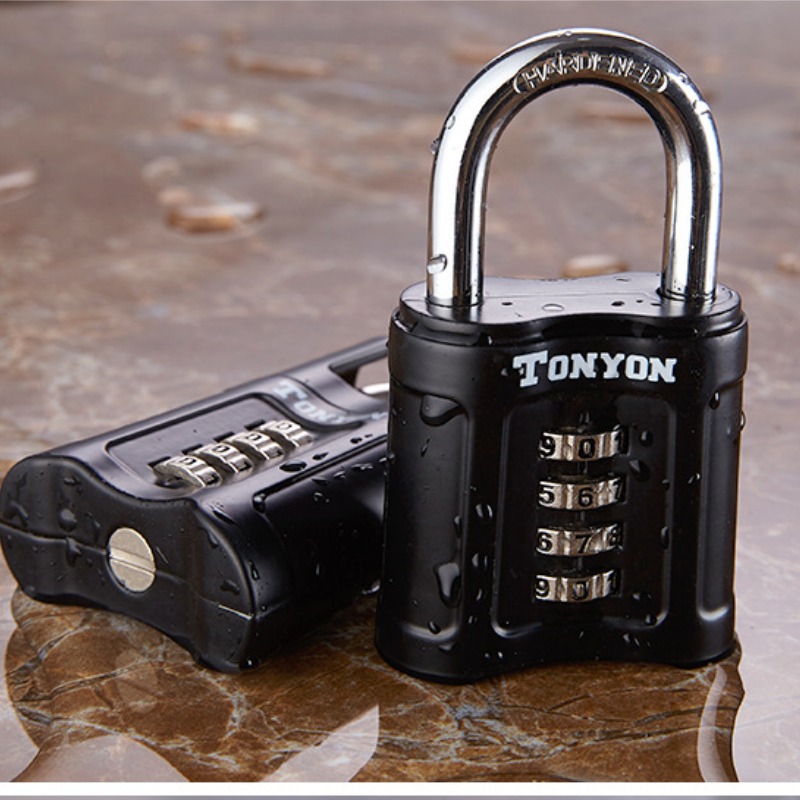 Heavy Duty Padlock Big Padlock 4 Digit Password Lock High Security ...