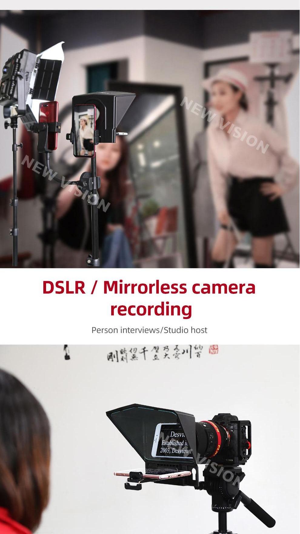 Bestview T2 Big Screen Prompter Professional Interview Teleprompter ...