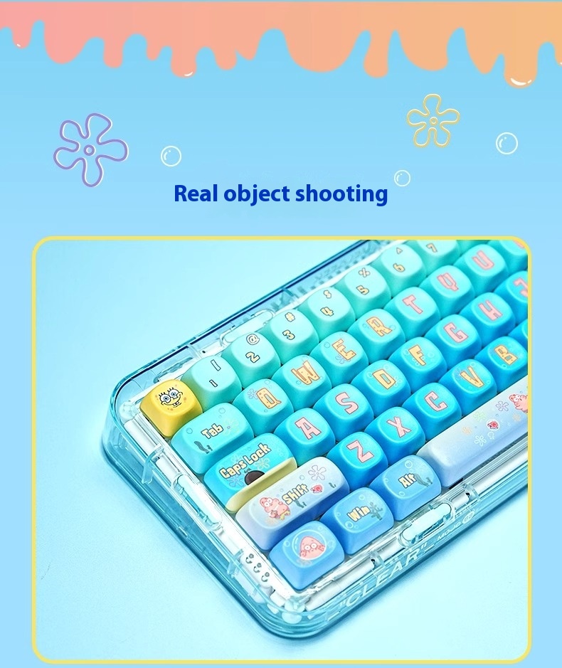 Titan Nation SpongeBob SquarePants Theme Keycap Cute 148 Key Complete ...