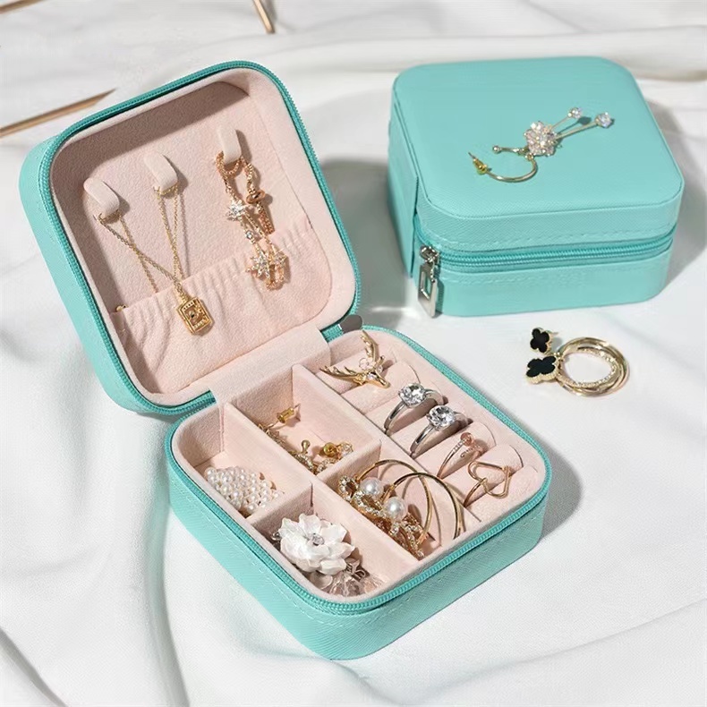 Jewelry Box Earrings Storage Box High End Luxury Storage Rings Jewelry ...