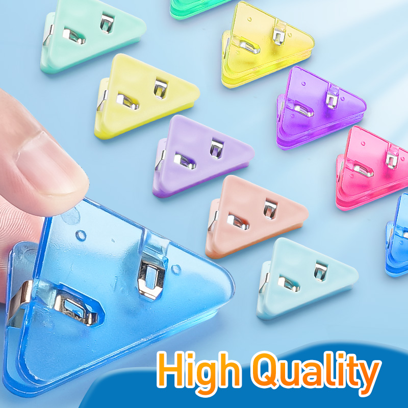 A4 Adorable Desk Clip Set Cute Triangular Paper Clamp for Student ...