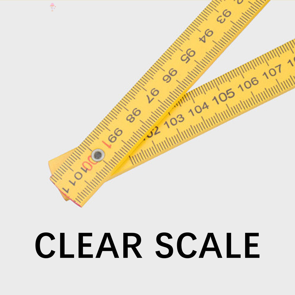 Wooden Folding Ruler For Carpenters Construction Builder 2 Meter 10 ...