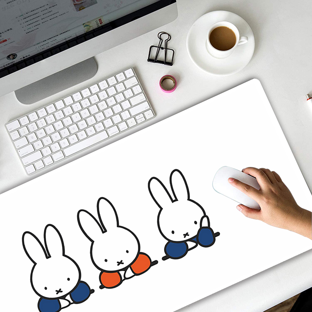 Miffy Friends Desk Mats Mouse Pad Extended Mousepad Large Gaming Mouse ...