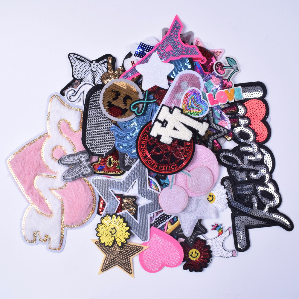 30Pcs Mixed Iron on Patches For Clothing Shirt Jacket Embroidered ...