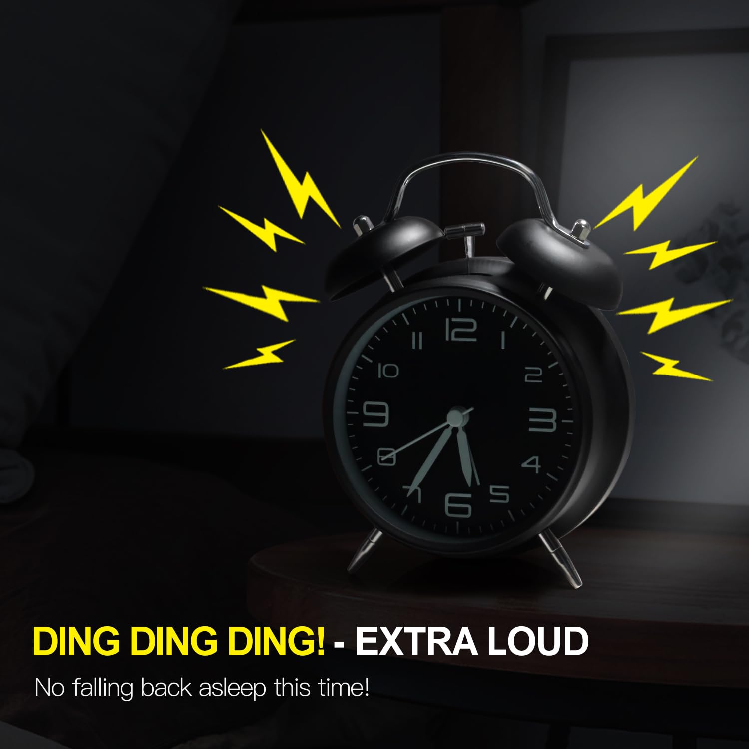 Super Loud Retro Ringing Alarm Clock, Children's Electronic Alarm Clock ...