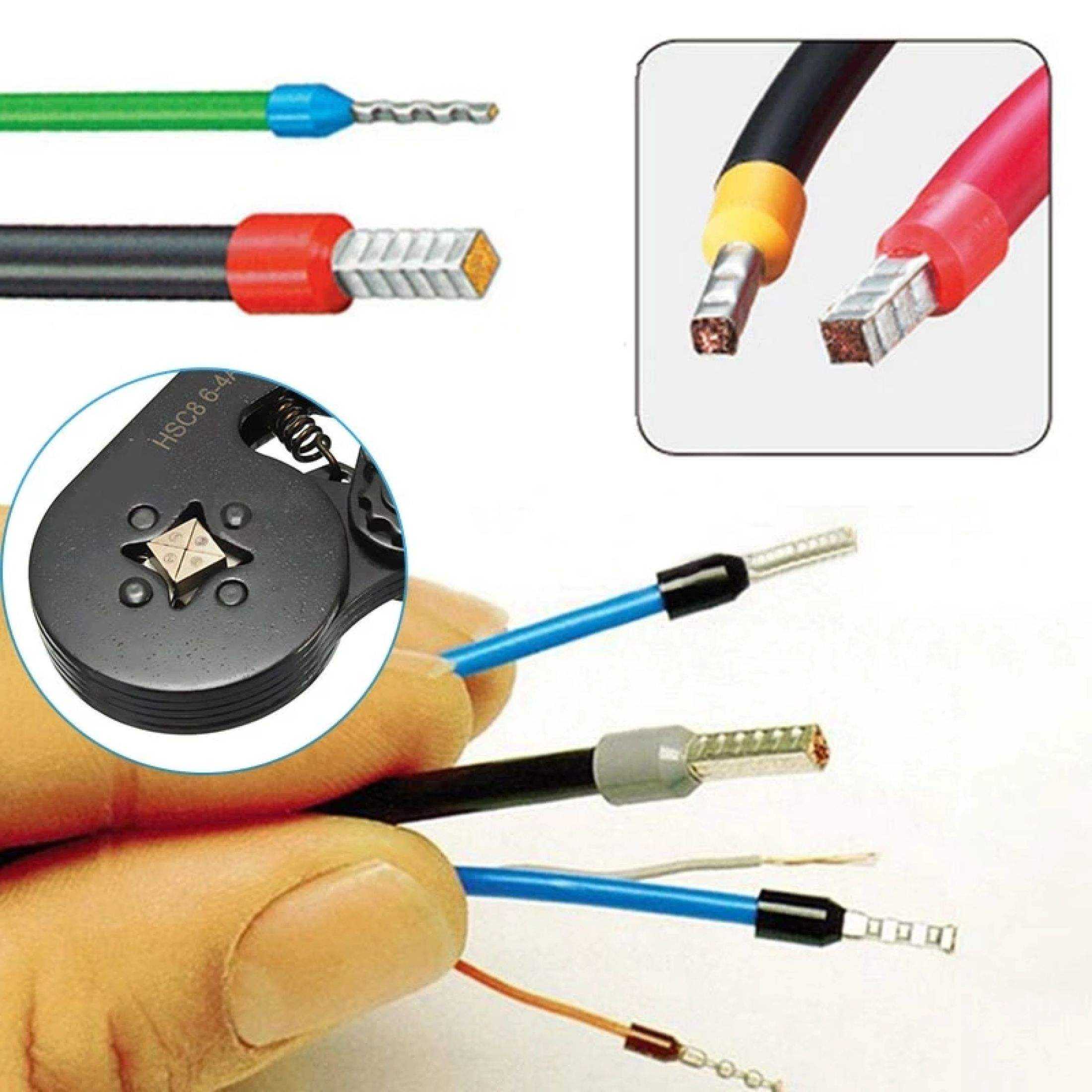 Upgraded version Crimping Tool HSC8 6-4A Wire Stripper Crimp Connector ...