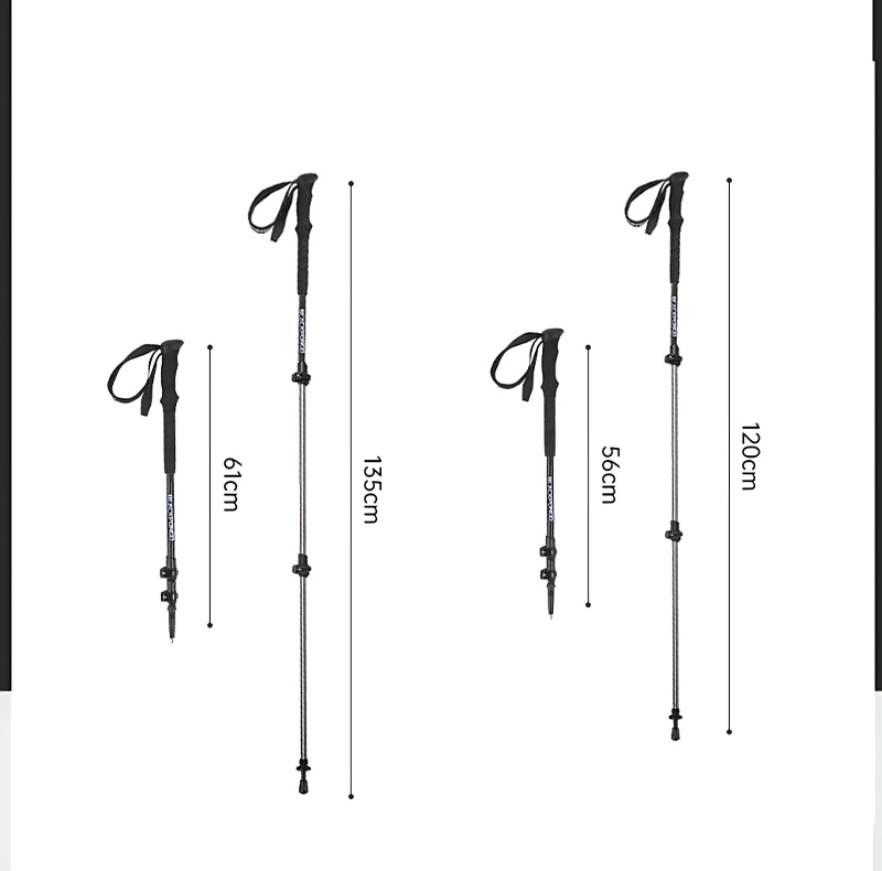 Blackpongo Hiking Cane Ultralight Aluminum Alloy External Lock ...