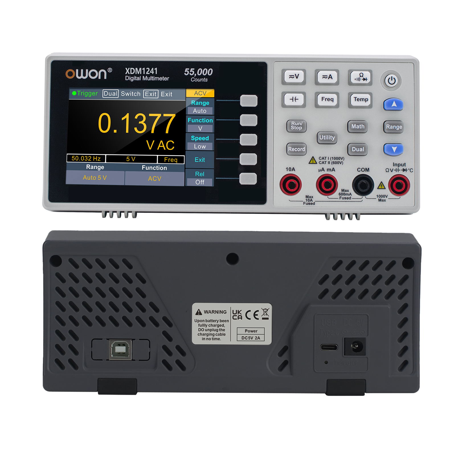 [COD&Ready] Owon XDM1241 Mini Desktop Digital Multimeter Rechargeable ...