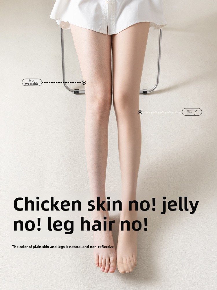 Spring and autumn thin skin penetrating single layer pantyhose
