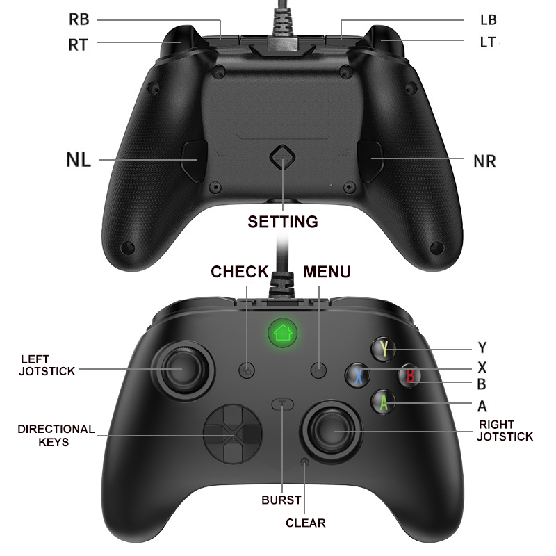 SUPAFLY USB Wired Game Controller Games Joystick Game Usb Controller ...