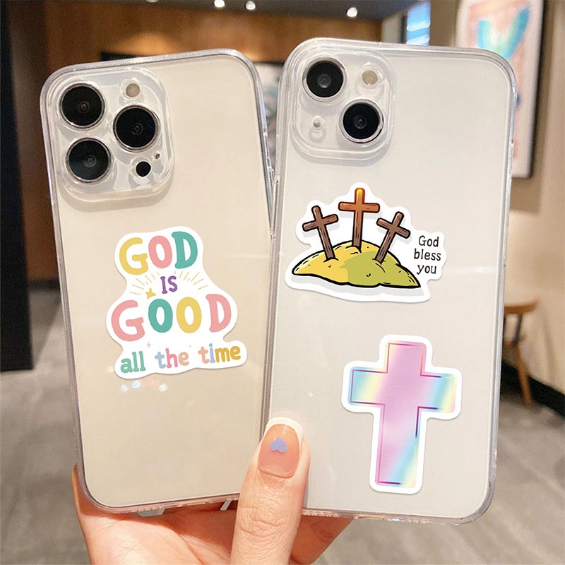 50PCS Jesus Christian Stickers Colorful English Graffiti Decals DIY ...