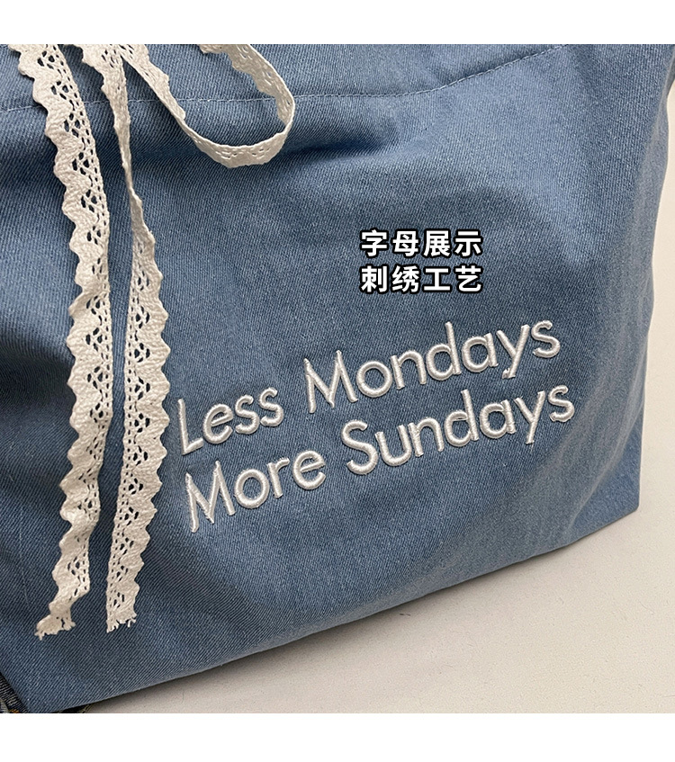 [Delivery From Manila] Retro Fashion Canvas Bag, INS Style, Large ...