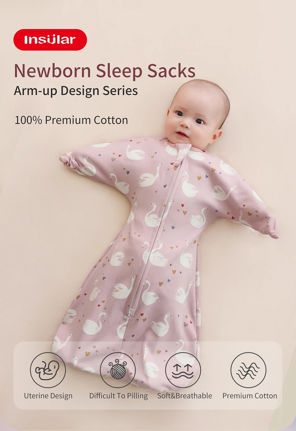 Insular Cotton Baby Surrender Type Anti-Surrender Wrap Newborn Quilt ...