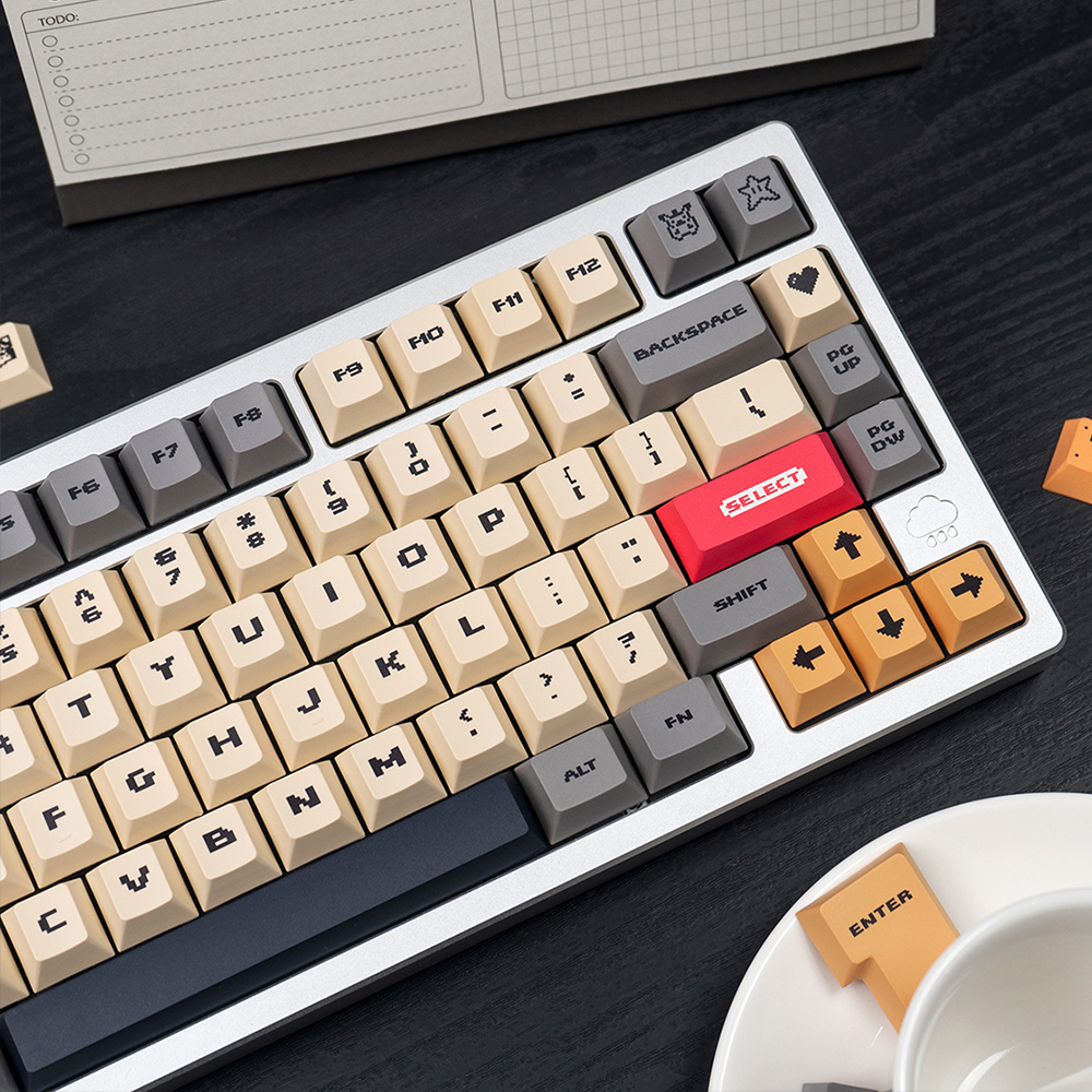 Alice Super Mario Keycaps 152Keys/Set PBT Cherry Profile Custom Keycaps ...