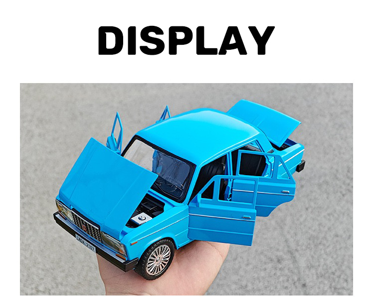 Voiture Miniature LADA 2106 1:32 - Alliage, Son Et Lumière, Jouet Collection Pour Enfant