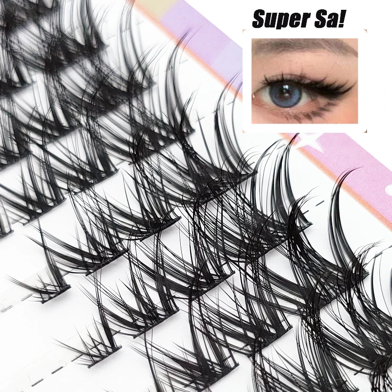 Anlinnet Fake Eyelashes Natural Segmented Eyelashes High Cold Flying ...