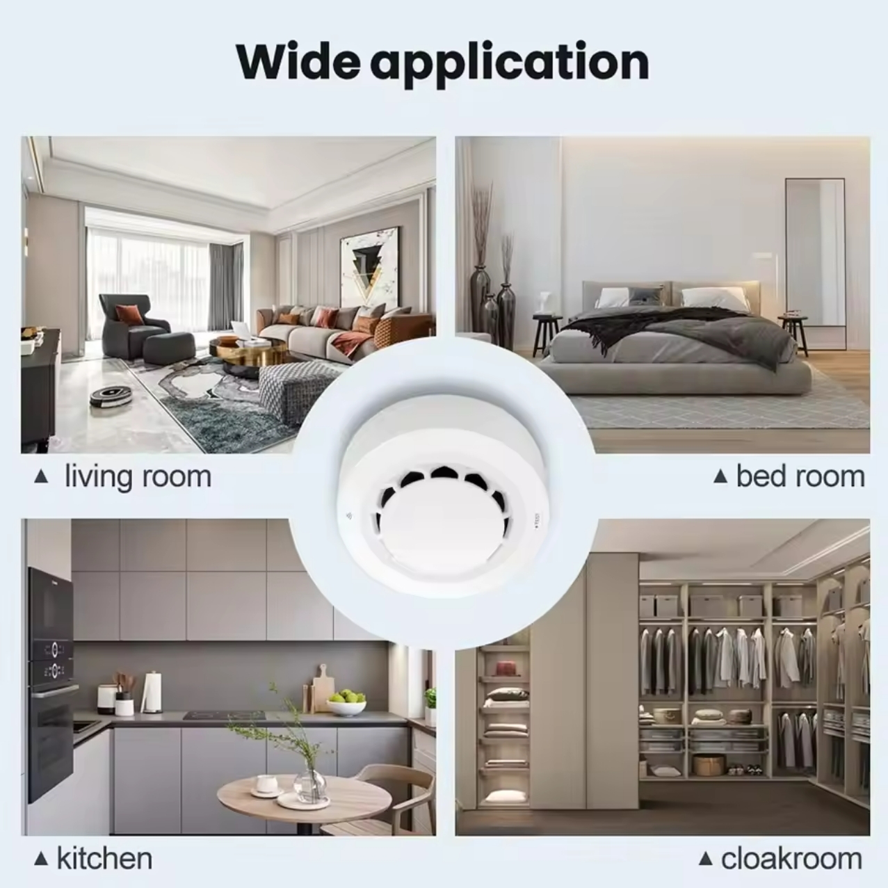 Tuya WiFi Smoke Alarm Temperature And Humidity Detection 3 In1 Fire ...
