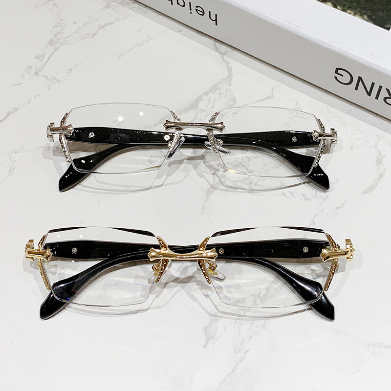 Myopia Glasses, Blue Light Filter Glasses, Genuine, Frameless ...
