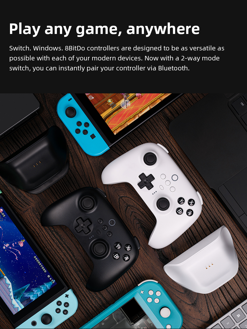 8Bitdo Ultimate Bluetooth Controller with Charging Dock Wireless ...